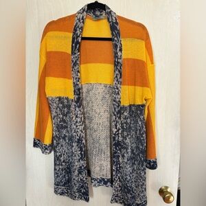 BOHO ANTHROPLOGIE MAPLE - COTTON & LINEN BLEND CARDIGAN SWEATER